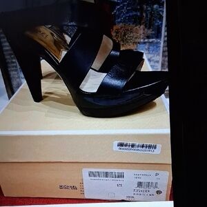 Michael Kors Black Strappy Heels